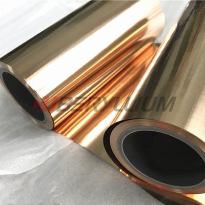 Chine Bande 0.4mmx250mm de ressort de bande d'en cuivre du béryllium Qbe2 recuisant à vendre