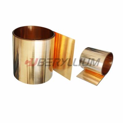 China UNS C17500 Copper Beryllium Alloys High Conductivity ASTM B534  For Relay Parts for sale