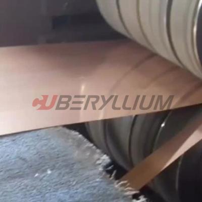 China Qbe1.9Ti-Beryllium-Kupferlegierung streift hochfeste 0.2mmx200mm ab zu verkaufen