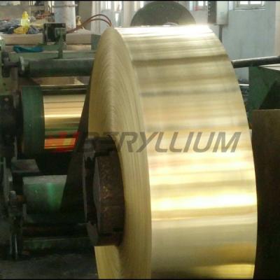 China Weicher Kupferlegierungs-Streifen BrBNT1.9 Qbe1.9 0.3mmx200mm des Beryllium-TB00 für elektrischen Schalter zu verkaufen