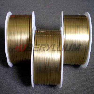 China ASTM C17410 Beryllium Copper Foil Tape 0.08mm For Spring Contacts for sale