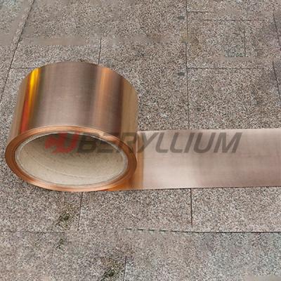 China Tiras de las aleaciones de cobre del berilio de TH02 C17410 el 1/2 difícilmente para el uso del conector en venta