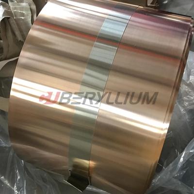 China Tira 0.05mmx200m m de la hoja de la bobina del cobre del berilio C17410 de la aleación 174 en venta
