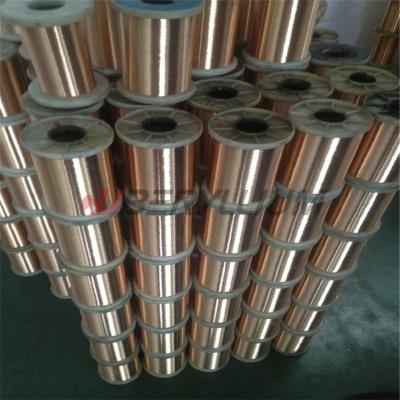 China Cobalt C17500 CuCo2Be  Beryllium Copper Spring Wire Thickness 0.1mm On Spools for sale