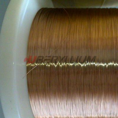 China CuBe2 C17200 Td04 Copper Beryllium Wire Spring High Thermal Electrical Conductivity for sale