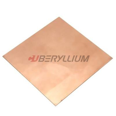 China UNS C17200 Alloy 25 Beryllium Copper C172 Sheet Metal Plate 1mmx200mm for sale
