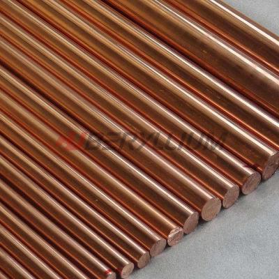 China UNS C15000 Zirconium Copper Rods For Resistance Welding Electrodes / Switches for sale