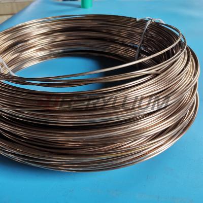 China BrB2 CuBe2 Qbe2.0 Beryllium Copper Wires Dia 0.1mm 0.2mm 0.3mm for sale