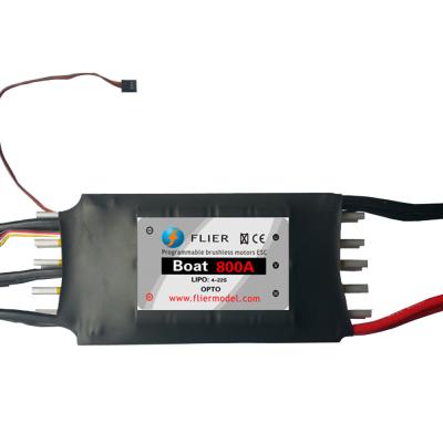 China Black Super High Voltage ESC 3-22S 800A Rc Boat Speed Controller 227*103*53mm for sale