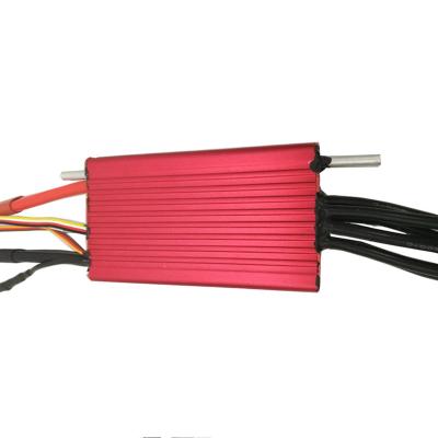 China 14S 400A Waterproof Brushless ESC Controller For RC Boat With Red Cover for sale