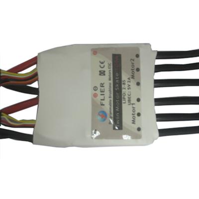 China RC Hobby 2 In 1 ESC 100A Brushless Speed Controller Twin Esc Rc Cars Dual Motor for sale