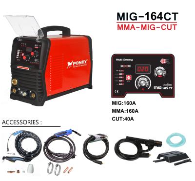 China Mig-164ct Mma / Mig / Cut 3 In 1 Welding Machine 40a Cutting for sale
