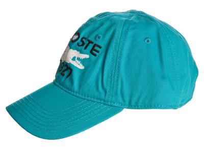 China Azo Free 58cm 100% Cotton Printed Green Embroidered Baseball Caps For Adults for sale