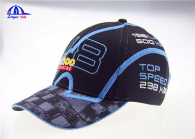 China Polyester Woven Fabric Racing Baseball Caps for sale