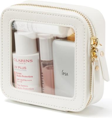 中国 Small Cosmetic Bag for Purse Mini Makeup Bag for School Cute Clear Make Up Pouch for Travel Tiny Leather White Make Up O 販売のため