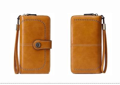 China Hot-selling RFID anti-magnetic wallet Long zipper women's wallet Large capacity handbag for sale