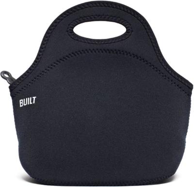 China BUILT Gourmet Getaway Soft Neoprene Lunch Tote Bag - Lightweight, Insulated and Reusable, One Size, Black for sale