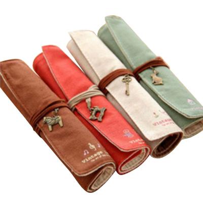 China FRESH AND FASHIONABLE LARGE CAPACITY PEN BAG PENCIL CASE SIMPLE CREATIVE JUNIOR HIGH SCHOOL MEN AND WOMEN CANVAS PENCIL for sale