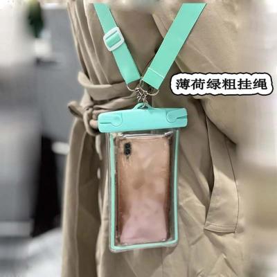 China Telefone móvel saco à prova d'água lindo brilhante no escuro telemóvel saco de natação à venda