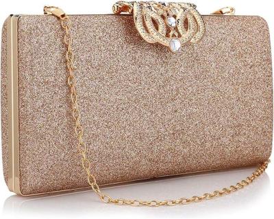 China Women Evening Clutch Bag Leather Sparkling Designer Handbag Purse for Wedding Party for sale