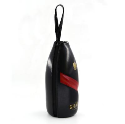 Китай Полиэстер 600D ЕВА Pu кожаный крепко покрывает упаковку вина с ремнем продается