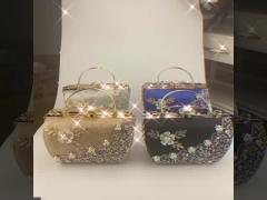 New Elegant Rhinestone Bead Decor Dinner Bag, Party, Wedding Women‘s Evening Handbag, Vintage Style Small Prom Bag