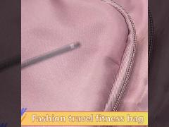 Versatile Women‘s Travel & Gym Bag - Chic Pink, Multi-Functional Organizer with Large Capacity, Adjustable Shoulder Strap, and Independent Shoe Compartment - Durable Polyester,, Zip Closure - Perfect