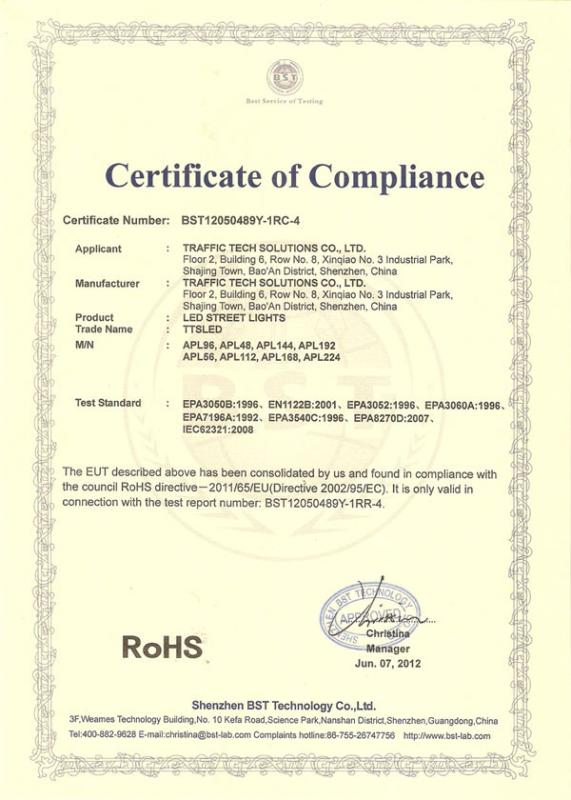 RoHS - Traffic Tech Solutions Co., Ltd.
