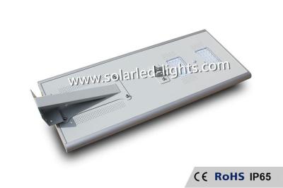 China Time Control All In One Solar Street Light IP65 23-25 Meters Distance For Parking for sale
