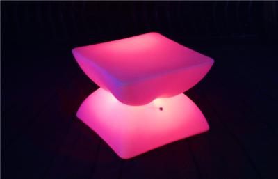 China Funnel Shape Portable LED Coffee Table With Multi-Colors Changing / LED Bar Tables for sale
