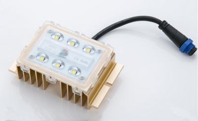 China Waterproof 6 PCS 7-20W LED Street Light Module High Flux Led Card With PC Lens for sale
