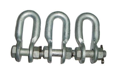 China Bolt Type Galvanized Anchor Shackle For Fiber Cable for sale