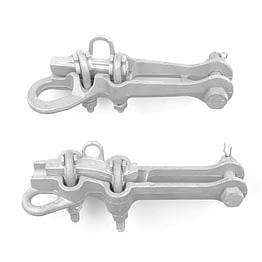 China Dead Ends Bolted Aluminum Straight Line Strain Clamp 45KN for sale