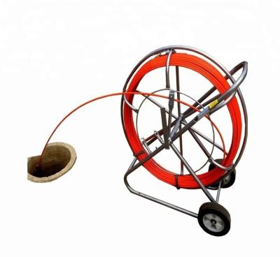 China 100mm 180mm Fiberglass Conduit Rodder FRP Fish Tape With Copper Wire for sale