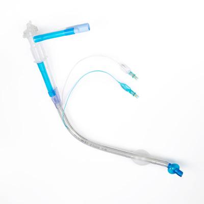 China FR28-FR41 Endotracheal Double Lumen Tube Tracheal Cannula Device for sale