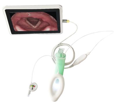 China Video Intubating Laryngeal Airway Silicone Double Lumen Laryngeal Mask Airway Medical Materials Accessories3.0# for sale