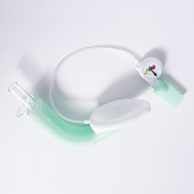China Intubating Laryngeal Airway Disposable Silicone Dual Lumen LMA with Intracuff pressure monitor Te koop