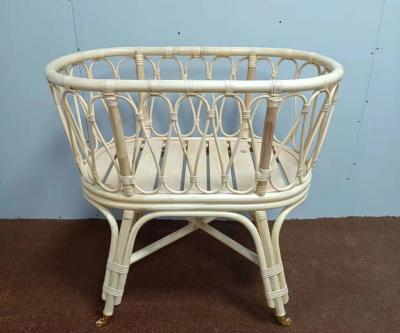 China Natural Rattan Baby Bed ECO Friendly baby Furniture for sale