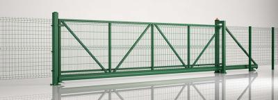 China H2m X W10m 3D Curved Steel Wire Mesh Fence Access Control Fence For Safety for sale