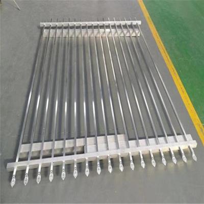 China 80mm Australia Wrought Iron Fence Panels 25x25mm Tubular Fence Designs for sale