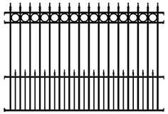 China Powder Coated Spearhead Tubular Steel Fence 45cm-360cm for sale