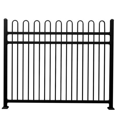 China Black Flat Top Aluminium Pool Fence Fencing Tubular Steel 1.2-2.2 Meters for sale