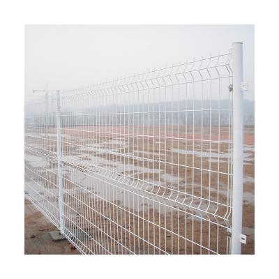 China Outdoor Galvanized Steel Tubular Steel Fence White Metal Wire Mesh Fence for sale