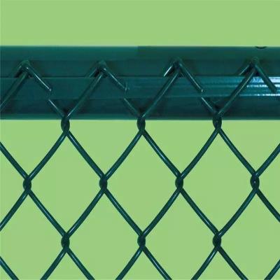 China Square Chain Link Metal Net Steel Wire Mesh Fence PVC Coated 2.4 Meter for sale
