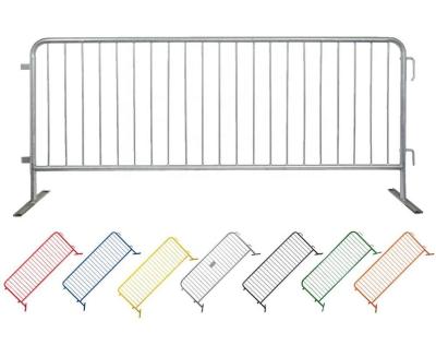 China 1100mm 2500mm Crowd Control Fencing Interlocking Steel Barricades ISO9001 for sale