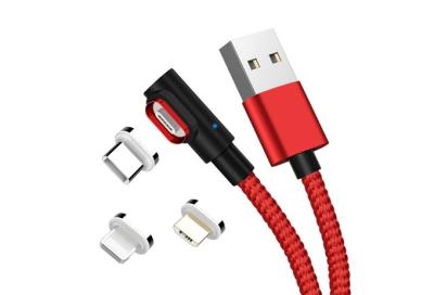 China QS MG7007, 90 Degree Magnetic USB Data Cable for sale