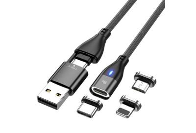 China QS MG7020, 6 In One Magnetic USB Data Cable for sale