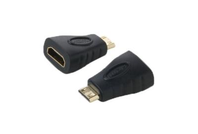 China QS AD005， Mini HDMI male to HDMI female Adapter, HDMI A to C adapter for sale