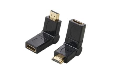 China QS AD004， HDMI male to HDMI Female swivel adapter for sale