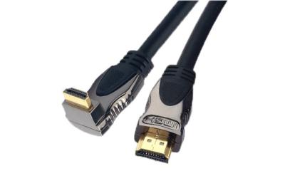 China QS5028，90 Degree Angled HDMI Cable for sale